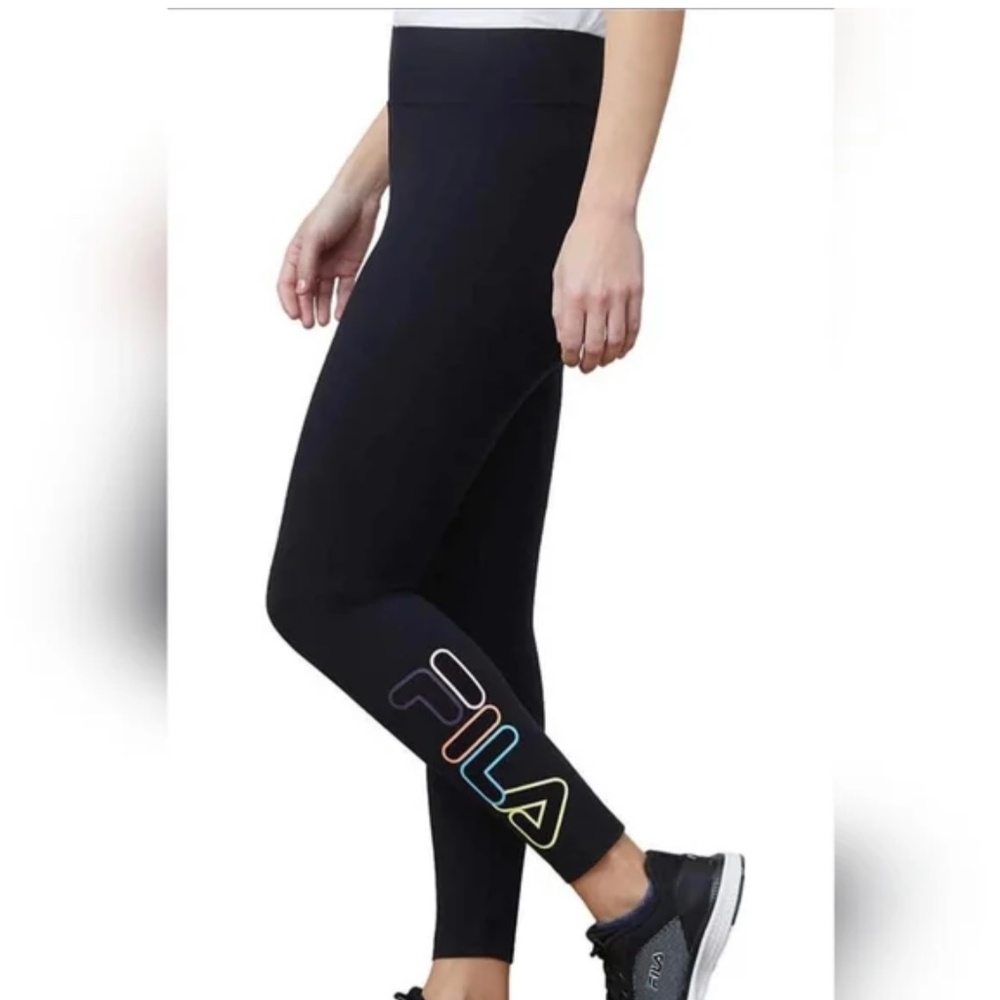 Fila Black Logo Leggings